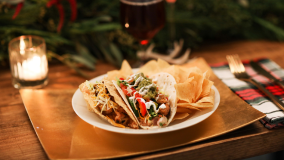 Holiday Catering Tacos on plate